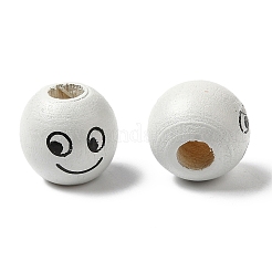 Европейские бусины из натурального дерева WOOD-M008-05