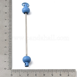 Пластиковый брелок для ключей с бусинами для изготовления украшений своими руками&nbsp;AJEW-C040-01C