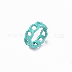 Anillos de aleación pintados con spray&nbsp;X-RJEW-T011-29F-RS