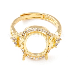 Компоненты регулируемого кольца из латуни с кубическим цирконием&nbsp;KK-K266-06G