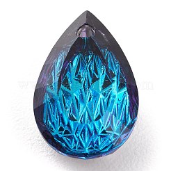 Подвески из тисненого стекла со стразами GLAA-J101-05A-001BB