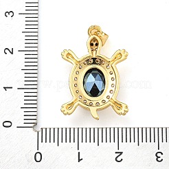 Черепаховая стойка покрытие латунь микропаве кубические цирконии подвески&nbsp;KK-G513-78A-07G