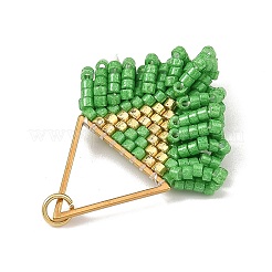 Pendentifs à franges en acier inoxydable 304 et perles de verre&nbsp;PALLOY-MZ01427-02