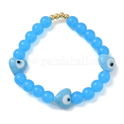 Женские эластичные браслеты из латуни BJEW-F515-03G-02