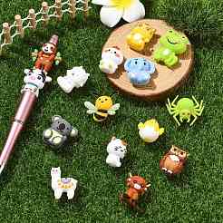 15 шт. 15 стиля фокусных бусин из пищевого силикона для животных&nbsp;SIL-CJ0002-74