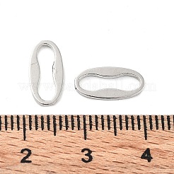 合金リンクリング  オーバル  カドミウムフリー＆鉛フリー  プラチナ  12x6x1mm  内径：10x3mm&nbsp;FIND-B028-04P