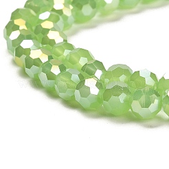 Soportes de cuentas de vidrio de imitación de jade&nbsp;EGLA-A035-J6mm-B01