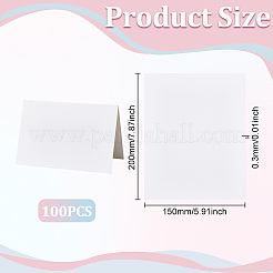 100 Stück DIY-Papier-Grußkarten in Blanko-Form&nbsp;AJEW-UN0003-02