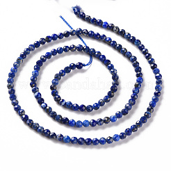 Нитки бусины из натурального ляписа-лазури X-G-S362-112B