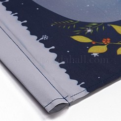 クリスマスの庭の旗  両面ポリエステルハウスフラッグ  家の庭の庭のオフィスの装飾のため  ハウス  カラフル  460x320x0.4mm  穴：18mm&nbsp;AJEW-H108-B30