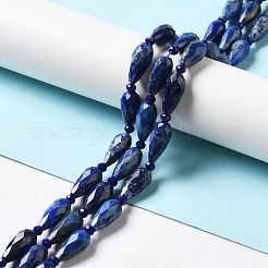 Нитки бусины из натурального ляписа-лазури G-B028-A12