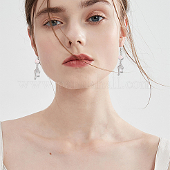 12шт 2 цвета латунные микропаве прозрачные кубические циркониевые подвески KK-BBC0015-64