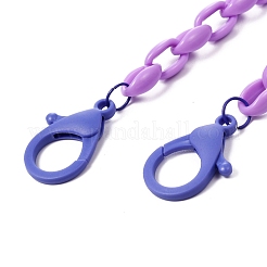 (vente d'usine de fêtes de bijoux) colliers de chaîne de câbles en acrylique personnalisés&nbsp;NJEW-JN02898-03