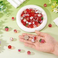 60шт 10 стиля акриловые бусины&nbsp;OACR-TA0004-22