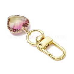 6 шт. 6 стиля сердце/капля k9 стекло имитация турмалина подвески украшение&nbsp;HJEW-JM03011