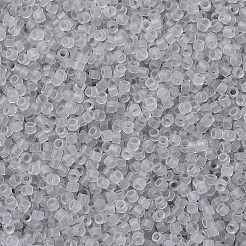 MIYUKIデリカビーズ  シリンダー  日本製シードビーズ  11/0  （db1271)マットグレーの透明な霧  1.3x1.6mm  穴：0.8mm  約2000PCS /ボトル  10 G /ボトル&nbsp;SEED-JP0008-DB1271
