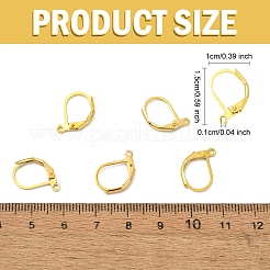 100 шт. латунные серьги с защелкой&nbsp;KK-YW0003-37AB