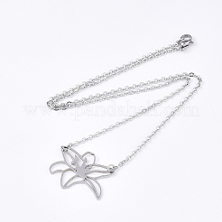 Не тускнеющие подвески из нержавеющей стали 201&nbsp;LS-NJEW-T009-JN109-1-40