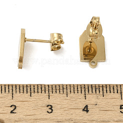 Ионное покрытие (ip) 304 нержавеющая сталь гвоздики фурнитура для сережек STAS-I206-74G