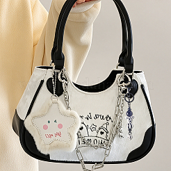 10 шт. 2-цветные литые застежки для брелока с бусинами&nbsp;FIND-SC0017-19