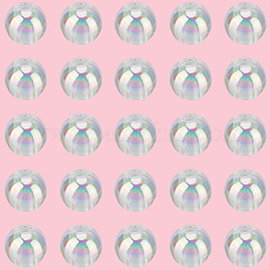 600 шт. Прозрачные акриловые бусины MACR-PA0001-01