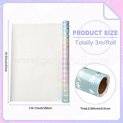 Papel para envolver regalos de cumpleaños con degradado de arcoíris&nbsp;DIY-FZC0002-03C