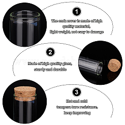 20 шт пустые стеклянные пробирки AJEW-BC0006-87