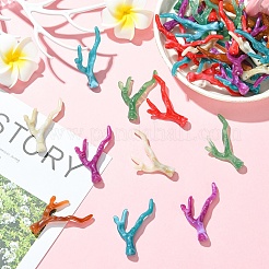 60шт 6 цвета акриловые подвески&nbsp;OACR-YW0003-18