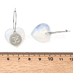Boucles d'oreilles créoles pour femmes&nbsp;EJEW-G475-04P