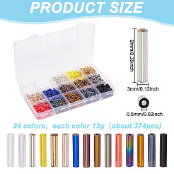 2250шт 15 цвета стеклянные бусины стекляруса SEED-GO0001-06