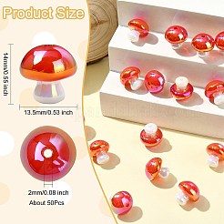 50 шт. Непрозрачные акриловые бусины&nbsp;OACR-CJ0002-59