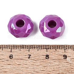 Perles européennes en acrylique opaque&nbsp;OACR-E033-23G