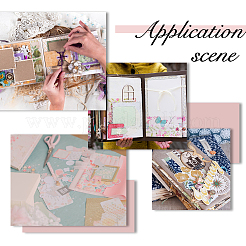 1 шт. прямоугольные прозрачные ПВХ мини-папки с 6 кольцами&nbsp;AJEW-FH0006-68