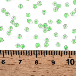 Светящиеся в темноте прозрачные стеклянные бусины 8/0 шт.&nbsp;SEED-YWC0001-01F