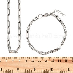 Schmucksets aus Gliederketten aus Edelstahl 304&nbsp;SJEW-L199-05P