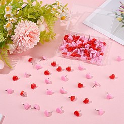 Пластиковая кнопка в форме сердца FIND-WH20003-88C