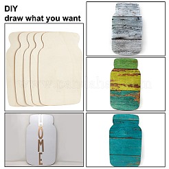 Незаконченные деревянные полоски в форме бутылки DIY-GA0001-12