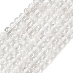 Природный кристалл кварца круглые бусины пряди&nbsp;G-J303-01-4mm