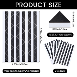 Самоклеящиеся угловые наклейки из фотобумаги AJEW-WH20060-63C