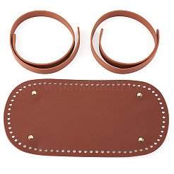 1 pièce de coussin de modelage de fond d'ongle en cuir PU ovale pour tricot et crochet&nbsp;DIY-TA0014-91B