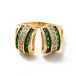 Открытое кольцо-манжета с аркой из кубического циркония&nbsp;RJEW-C041-02G-04