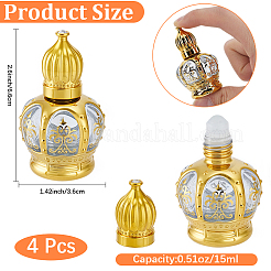 4 botella de vidrio con bola de rodillo de estilo árabe&nbsp;BOTT-CN0001-02