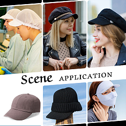 24 шт. 4 стиля пластиковой доски для полей шляпы с козырьком&nbsp;AJEW-NB0006-26A