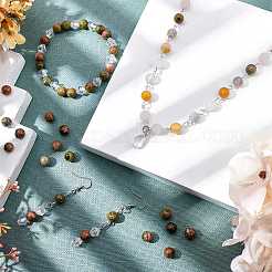 Природные Unakite бисер нитей G-AR0001-39