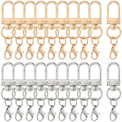 40 шт. двухцветные поворотные застежки из цинкового сплава&nbsp;FIND-SP0004-27