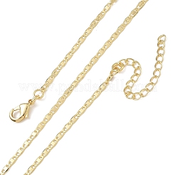 Colliers à maillons marins en laiton de 2 mm pour femmes&nbsp;KK-CBA2293-15G