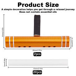 2 комплект автомобильных зажимов для воздуховодов из алюминиевого сплава AJEW-DR0001-80C