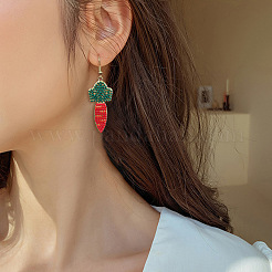 Пасхальные серьги-подвески из сплава и стекла&nbsp;FS-WG8FB75-01