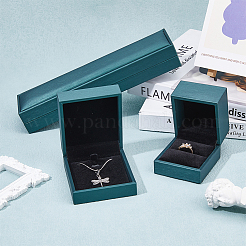 3 шт. набор из 3-х коробок для хранения ювелирных изделий из искусственной кожи CON-DC0001-07