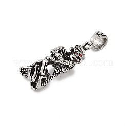 Подвески из хирургической нержавеющей стали 316 с паве из кубического циркония STAS-D304-38AS